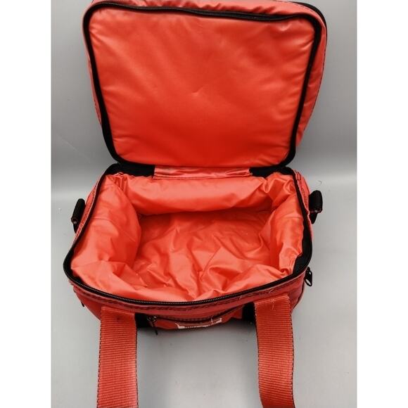 VINTAGE Marlboro Small Red Cooler Bag Insulated Lunch Box with Multiple Pockets - Picture 5 of 6